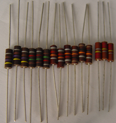 Weerstanden carbon compositie ½ 