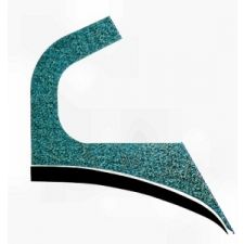 Wurlitzer 2100/2104 stickers buitenkant kast rond zijruit