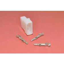 3 polige kunststof chassisdeel / stekker - male