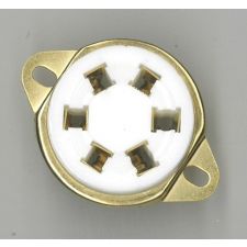 6 polige buisvoet verguld