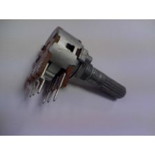 potmeter ALPHA logaritmisch stereo 16 mm PCB 100 kOhm