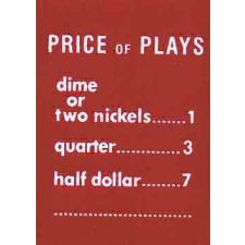 AMI price of plays plastic (H, I, J en K) Rood of Blauw