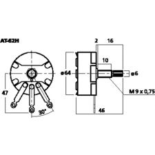 L-pad luidsprekerregelaar mono 100 Watt 8 Ohm