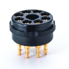 CMC 8 pens vergulde buisvoet bakeliet zwart