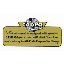 Cobra decal Wurlitzer