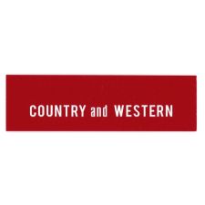 C&W Categorie kaartje voor drukknop rol V