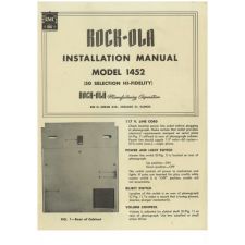 Rock-ola model 1452 installation manual