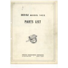 Rock-ola model 1432 parts list