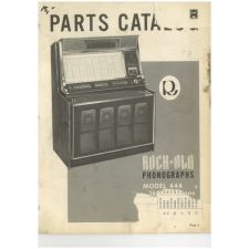 Rock-ola model 444 parts catalog (kaft beschadigd)