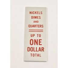 Seeburg instructie plaatje naast muntinworp model V / VL200