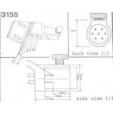 Universal Headshell Tonar 3155