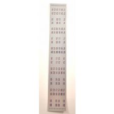 AMI H, I, J en K titelrekjes belettering zilver - 100 select modellen