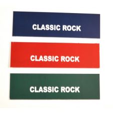 Classic Rock Categorie kaartje voor drukknop rol V/VL/KD