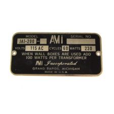 AMI typeplaatje model I 200