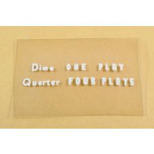 AMI pricing plastic - part no. F-1953