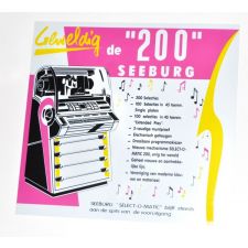 Seeburg 200 reclamebord