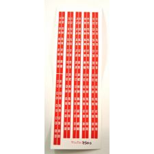 Wurlitzer 2500 strips voor titelkaart bordjes