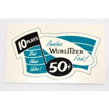 Wurlitzer decal Another Wurlitzer First