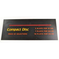 Rowe AMI Pricing plastic CD - $$