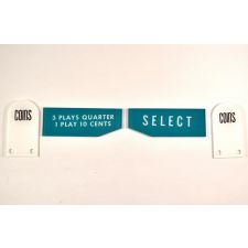 Wurlitzer 5210 Coin & Instruction Plastics