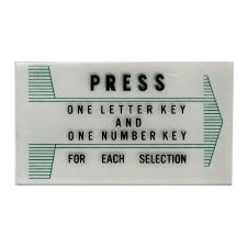 L100,101 press buttons glas