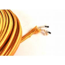 Stof bekleed netsnoer, 2 aderig, 18 AWG