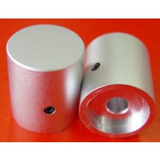 Aluminium knop mat klein