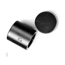 Aluminium knop mat klein zwart