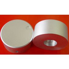 Aluminium knop mat groot