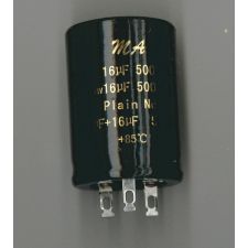 Bekerelco condensator 32 + 32 uF 500 Volt