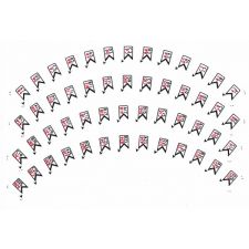 Wurlitzer 1900, 2104, 2304, 2404, 2504 Platenmagazijn Stickers