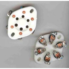 6 polige buisvoet van keramisch materiaal