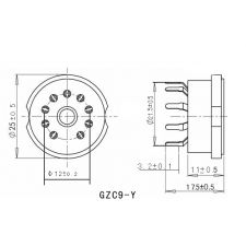 9 polige buisvoet pcb
