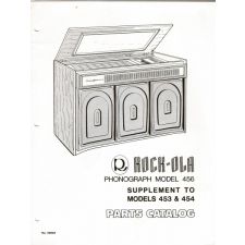 Rock–ola model 456 & suplement to 453 & 454 parts catalog