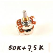 Potmeter voor jukebox 50 kOhm + 7.50 kOhm