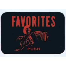 Kaartje in druktoets voor Tempo 1 - Favorites