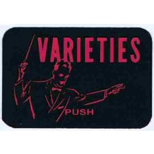 Kaartje in druktoets voor Tempo 1 - Varietes