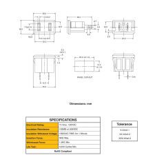 Chassisdeel amerikaans 110 V rechthoekig