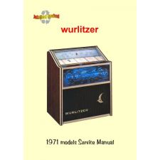 Service manual Wurlitzers 1971