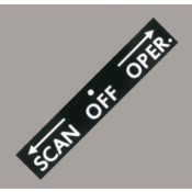 Sticker scan-control schakelaar Rockola