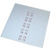 Seeburg programmaruitje HF100G, 100W, HF100R en 100J