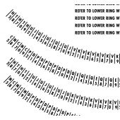 Wurlitzer 2300 en 2400 Platenmagazijn Stickers top rand (voorgesneden)