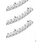 Wurlitzer 2300 t/m 3000 Platenmagazijn Stickers (voorgesneden)