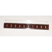 Rockola 461 & 467 Number Insert 1 to 0 Brown - part# 50537