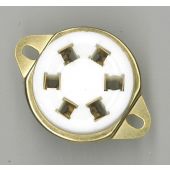 6 polige buisvoet verguld