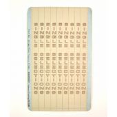 Rockola 500-505 Phonette Single Indicator Strip Black (9x) - part# 37644