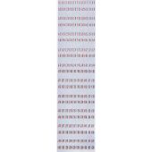 AMI H, I, J en K titelrekjes belettering zilver