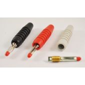 Banaanstekker met geïsoleerde punt