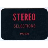 Kaartje in druktoets voor Tempo 1 - Stereo